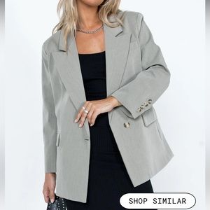 Princess Polly lioness blazer grey
